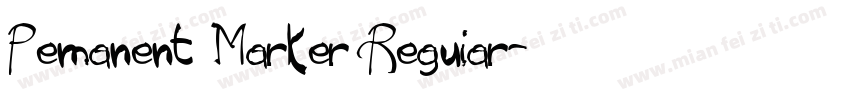 Pemanent Marker Reguiar字体转换